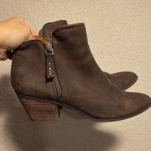 Frye Brown Ankle Boots